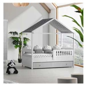 Moon Grey Yavrulu Montessori Yatak