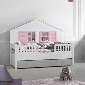 Moon Pink Grey Mia Montesori Karyola