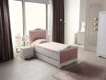 SAHRA - Başlık + Standart Ayaklı Beyaz Baza (100*200)
