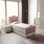 SAHRA - Başlık + Standart Ayaklı Beyaz Baza (100*200)
