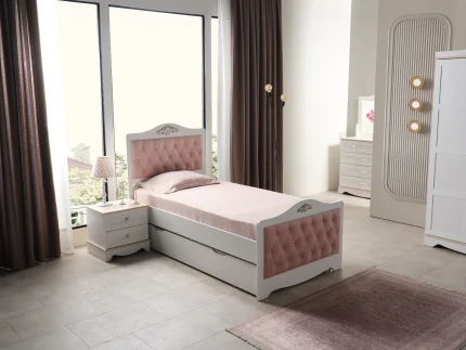 SAHRA - Başlık + Standart Ayaklı Beyaz Baza (100*200)