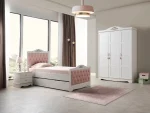 SAHRA - Başlık + Standart Ayaklı Beyaz Baza (100*200) - Görsel 5