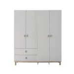 MARVEN - 4 Kapılı Dolap Ahşap Kapaklı
