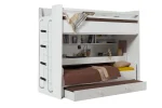 FENİX -  Akıllı Ranza Metal Merdivenli 100*200 Beyaz - Görsel 2