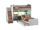 FENİX -  Akıllı Ranza 100X200 Ceviz - Görsel 4